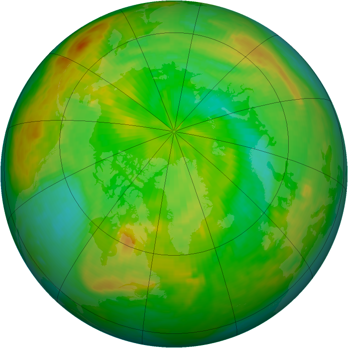 Arctic ozone map for 26 June 1988